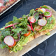 Avocado toast and cauliflower crust pizza at The Cheesecake Factory
